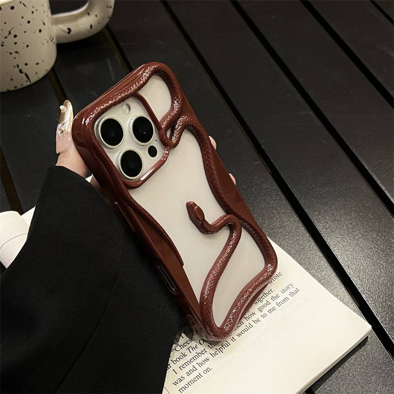 Glossy Hollow Snake Phone Case