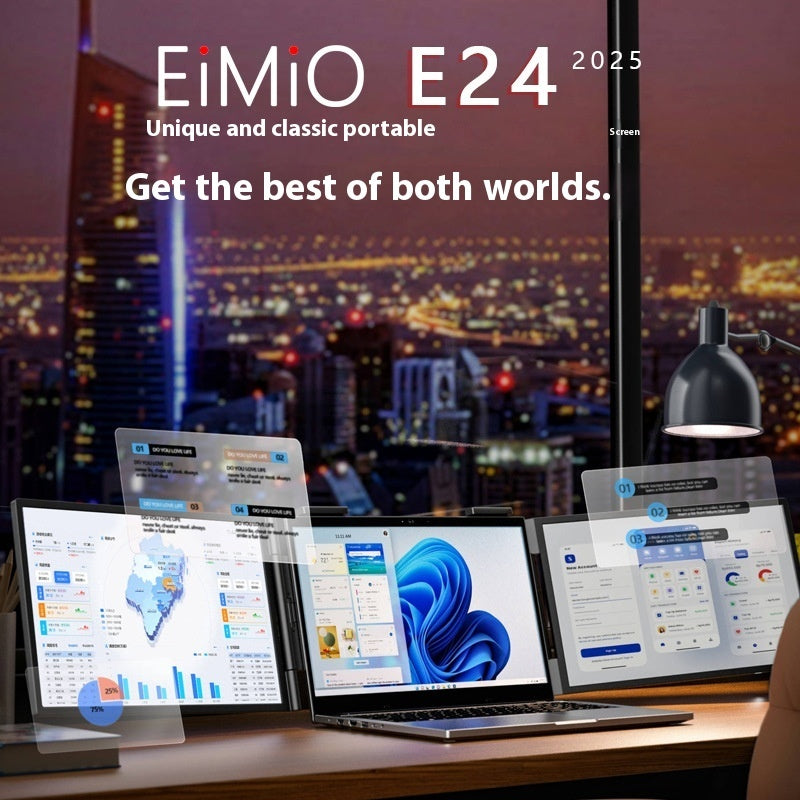 14-inch Dual-screen Portable Display for Laptops 1080p hd