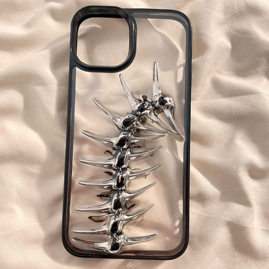 Metal Fishbone Phone Case