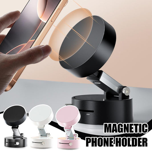 Magnetic Phone holder with Foldable Suction Cup