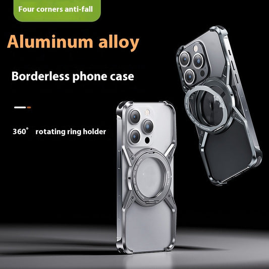 Aluminum Alloy Rotary Magnetic Phone Case