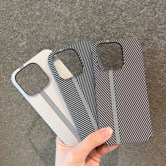 Advanced Frosted Carbon Fiber Grain Phone Case